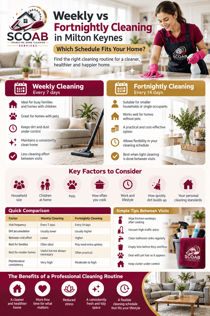 fortnightly cleaning services Milton Keynes